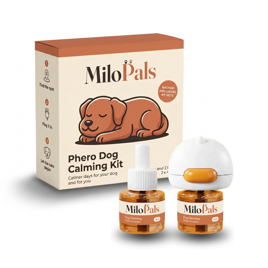 MiloPals Phero מרגיע התנהגויות לא רצויות והתקפי סטרס, ללא תרופות